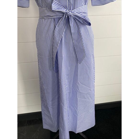 Theory Striped Long Dress Size: 4 - Picture 3 of 9
